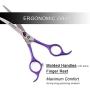 TooSharp Dog Grooming Curved Scissor - 7 Inch Professional Sharp Trimming Shears Designed for Right/Left handers for Long Short Hair of Cat Pet