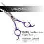 TooSharp Dog Grooming Curved Scissor - 7 Inch Professional Sharp Trimming Shears Designed for Right/Left handers for Long Short Hair of Cat Pet