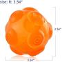 PERSUPER Dog Balls Toys Pet Toys Rubber Indestructible Dog Toy Ball Interactive Squeak Dog Toy Ball Training Playing, Blue and Orange for Small,Medium and Large Dogs