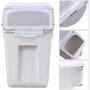 JingYi Pet Food Barrel,Pet Cat Food Barrel Grain Storage Damp-Proof Dog Feeder Sealed Feed Fresh Box with Measuring Cup Cat Food Barrel(#1)