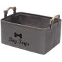Morezi Canvas Dog Toy Box and pet Toy Boxes Basket Organizer - Perfect for organizing Puppy Toys, Blankets, leashes, Vest, chew Toy and Clothes Morezi Canvas Dog Toy Box and pet Toy Boxes Basket Organizer - Perfect for organizing Puppy Toys, Blankets, leashes, Vest, chew Toy and Clothes