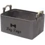 Morezi Canvas Dog Toy Box and pet Toy Boxes Basket Organizer - Perfect for organizing Puppy Toys, Blankets, leashes, Vest, chew Toy and Clothes