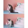 JKQ Suction Cup Swing Spring Feather Tumbler Leak Food Ball Pet Toy Mouse Funny Cat Toy Cat Toy Flash Ball