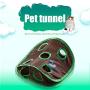 xiaolang Cat Tunnel with Play Ball- 9 Holes Pet Cat Interactive Toy, Cat Play Tent Interactive Toy, Durable Collapsible Cat Tunnels for Indoor cat, 12 x 12.5 x 4.5 inches