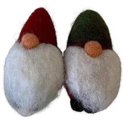 Midlee Felt Wool Gnome Christmas Cat Toy- Set of 2