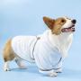 MHCT Dog Bathrobe Soft Warm Dog Pajamas with Double-Sided Adjustable Coral Fleece Dog Drying Towel Robe Pet Clothes for Large,Medium,Small Dogs
