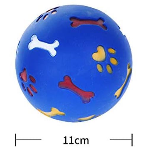 HYJA-Z Toy Balls for Dogs Pet Supplies Rotatable Switch Leaking Device Relieve Artifact Pet Killing time Toy,11cm,Blue