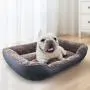 Handyone Medium Dog Bed & cat Bed, Calming Dog Bed with Machine Washable, Warming Durable Dog beds for Small Medium Dogs-Grey