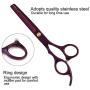 Hair Cutting Scissors, 6.7in Professional Pet Dog Hair Cutting Scissors Grooming Hairdressing Shear(Thining Shear-Amaranth) Hair Cutting Scissors, 6.7in Professional Pet Dog Hair Cutting Scissors Grooming Hairdressing Shear(Thining Shear-Amaranth)