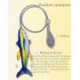 NC Cat Kicking Fish Toys, Realistic Beating Fish, Cat Interactive Toys, Cat Fun Toys, Safe Plush Toys, Pet Toys, Artificial Fish, Sports Kitty Toys, Cat Sports Fun Toys, Toys with Mint,Catnip Fish