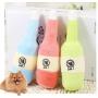 nobrand Pet Milk Wine PE17A541 3 PCS Pet Dog Toys Training Squeaky Sound Milk Wine Bottle Shape Plush Dog Chew Toys(Blue)