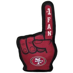 Pets First NFL SAN Francisco 49ERS #1 Fan Toy for Dogs & Cats. Best Tough PET Toy with Inner Squeaker. (SAN-3277)