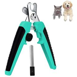 Oupada Pets Dog and Cat Nail Clippers and Trimmers,with Safety Guard to Avoid Over Cutting,Free Nail File,Razor Sharp Blade- Professional Grooming Tool for Large and Small Animals