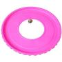 Easy to Catch, Throw and Safe Use. Dog Flying Disc Rubber Fitness Flyer Sports Toys Outdoor Pet Training Supplies on Lawn Beach Yard Games with Small Bell (1pack Multiple Color, 10'')