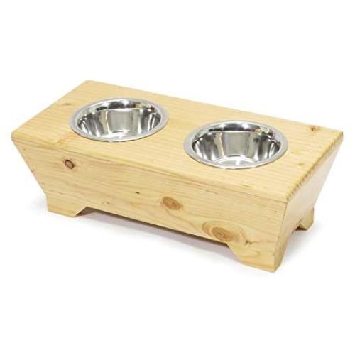 Moots Timber Feeding Pet Station Light, Light Brown