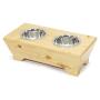 Moots Timber Feeding Pet Station Light, Light Brown