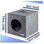 PetLike Cat House Collapsible Cat Cave with Removable Cushion Stackable Cat Cube Cat Tent Bed for Indoor Cats/Cat Condo