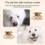 6 Pieces Tear Stain Remover Comb Double-Sided Dog Eye Comb Brush Double Head Grooming Comb Multipurpose Tool for Small Pet Cat Dogs Removing Crust and Mucus