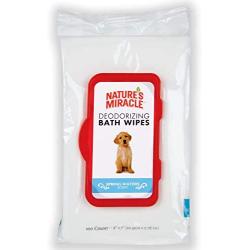 Natures Miracle Deodorizing Bath Wipes for Dogs