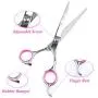 LILYS PET Professional PET Dog Grooming Scissors Suit,RED/Blue Ring, Cutting&Curved&Thinning Shears LILYS PET Professional PET Dog Grooming Scissors Suit,RED/Blue Ring, Cutting&Curved&Thinning Shears