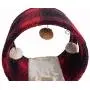 Armarkat Model B1601 Cat Hideaway Tunnel, Scotch Plaid, Black/red, 16''''(l) x 10''''(w) x 16''''(h) Armarkat Model B1601 Cat Hideaway Tunnel, Scotch Plaid, Black/red, 16''''(l) x 10''''(w) x 16''''(h)