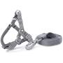 DOGNESS Comfortable Series - Harness and Leash Sets - Adjustable Lengths, Soft,Sustainable and Eco-Friendly Cotton for Small and Medium and Large Dogs Training, Walking, Running