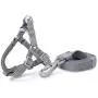 DOGNESS Comfortable Series - Harness and Leash Sets - Adjustable Lengths, Soft,Sustainable and Eco-Friendly Cotton for Small and Medium and Large Dogs Training, Walking, Running