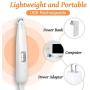 Dog Grooming Clippers with LED Light, Cat Dog Paw Clippers Pet Hair Trimmer, Rechargeable Wireless Design Low Noise Electric for Hair Around Face, Eyes, Ears, Paw, Rum