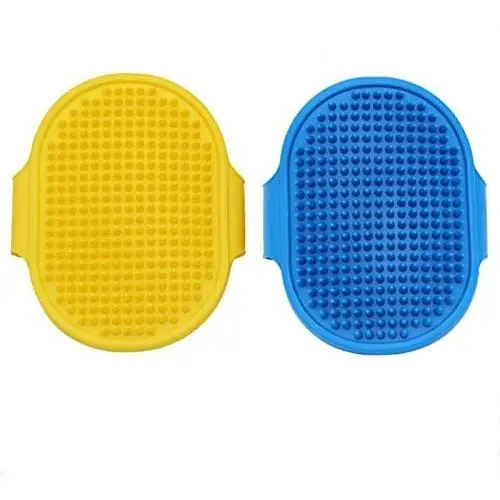 N/B Dog Grooming Brush and Massager Comb Pet Shampoo Bath Brush Soothing Massage Rubber Comb Adjustable Ring Handle, Suitable for Long Short Haired Dog and Cat Grooming Brush 2Pcs N/B Dog Grooming Brush and Massager Comb Pet Shampoo Bath Brush Soothing Massage Rubber Comb Adjustable Ring Handle, Suitable for Long Short Haired Dog and Cat Grooming Brush 2Pcs