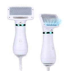 PETTOM 2 in 1 Pet Grooming Hair Dryer Blower with Slicker Brush | Best Fit for Short Haired and Medium Coated Breeds(Narrow Gap)