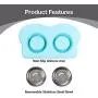 Pet Food and Water Bowls with 2 Stainless Steel Bowl & No Spill Non-Skid Silicone Mat Dog Cat Puppy Kitten Double Feeding Bowl 350ml x 2 (Blue) Pet Food and Water Bowls with 2 Stainless Steel Bowl & No Spill Non-Skid Silicone Mat Dog Cat Puppy Kitten Double Feeding Bowl 350ml x 2 (Blue)