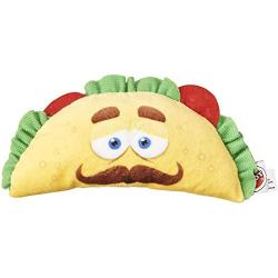 ZippyPaws Avocado Squeaker Toy & 6'' Fun Food Taco Plush Dog Chew Bundle