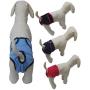 Vivi Bear Pack of 2 Dog cat Diapers Underwears Pants Velcro Design Female Dog cat Sanitary Pants Adjustable Cotton Physiological Pants Soft Comfortable for Dogs Cats 6 Colors 4 Colors at Random.M