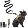 PETAGE Dog Harness and Dog Leash 6FT Heavy Duty Dog Leash with 2 Padded Handles