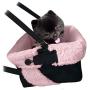 Cozy Boost Premium Quality Dog Booster Seat with Clip On Leash and Collapsible Dish for Small Dogs, Puppies, and Pets