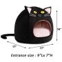 Hollypet Cozy Pet Bed Warm Cave Nest Sleeping Bed Kitty Shape Puppy House for Cats and Small Dogs, 17 x 17 inches