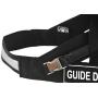 Dean and Tyler Guide Light Nickel Hardware Nylon Dog Harness, Black/Reflective, Medium - Fits Girth: 29-Inch to 39-Inch, Chest Size: 22-Inch Max