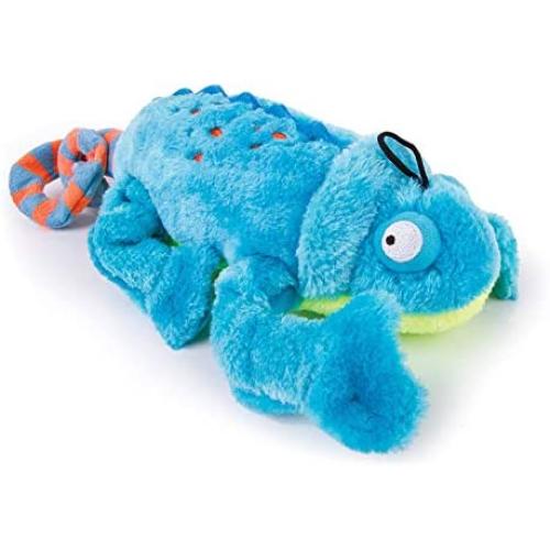 goDog Amphibianz with Chew Guard Technology Durable Plush Dog Toys with Squeakers