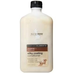 Everyday Isle of Dogs Silky Coating Dog Conditioner, Jasmine & Vanilla, 16.9 Ounce