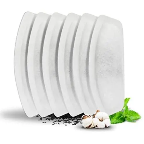 WOPET Replacement Filters for Pet Fountain - 6 Packs Carbon Technology Filters for WOPET Dog and Cat Automatic Water Dispenser WOPET Replacement Filters for Pet Fountain - 6 Packs Carbon Technology Filters for WOPET Dog and Cat Automatic Water Dispenser