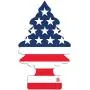 LITTLE TREES Car Air Freshener I Hanging Tree Provides Long Lasting Scent for Auto or Home I America, 24 Count, (4) 6-Packs