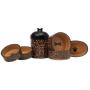 PetRageous Leopard Treat Jar for Pets, 8-Inch