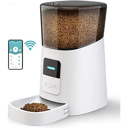Automatic Cat Feeder WiFi Enable Smart Pet Dog Food Dispenser App Control for Medium Small Pet Puppy Kitten,Voice Recorder Distribution Alarms, Portion Control Automatic Cat Feeder WiFi Enable Smart Pet Dog Food Dispenser App Control for Medium Small Pet Puppy Kitten,Voice Recorder Distribution Alarms, Portion Control