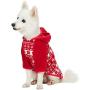 Blueberry Pet Ugly Christmas Holiday Reindeer & Snowflake Dog Fleece Sweater, Hoodie, Snood