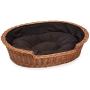 Prestige Wicker Dog Bed Basket with Cushion