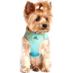 Ultra Choke Free Step in Reflective Dog Harness American River Ombre Aruba Blue (Large)