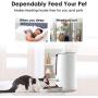 Richdog Automatic Pet Feeder, Food Dispenser for Cats and Dogs, Voice Recorder, Distribution Alarms, Portion Control, Timer Programmable, Up to 4 Meals a Day, USB Wall Plug & Batteries Supply