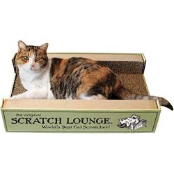 Scratch Lounge The Original XL Floor Refill, Two Pack - Worlds Best Cat Scratcher - Corrugated Cardboard Reversible Scratch Pad - for XL Scratchers…