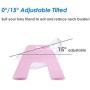 GAPZER 15° Adjustable Detachable Raised Cat Food Water Bowl & Dog Lick Mat Slow Feeders for Anxiety Relief Boredom Buster (Pink)