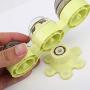 ocijf179 Pet Toy Kitten Turntable Spinning Windmill Sucker Funny Interactive Cat Toy Pet Supply - Green